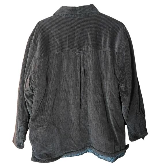 Covington Mens XL Brown Corduroy Quilted Lined Heavy Barn Casual Fall Shacket - Picture 2 of 7